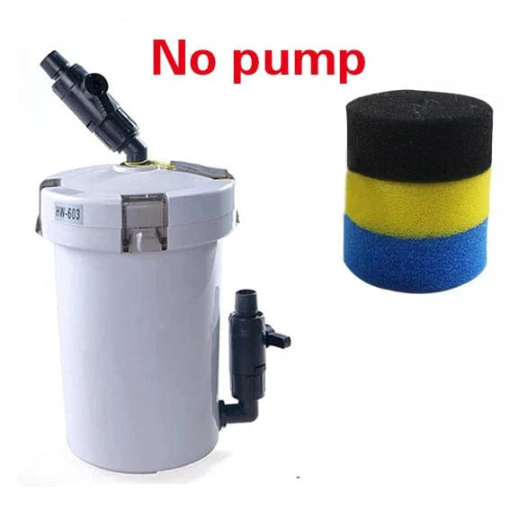 SUNSUN aquarium filter ultra-quiet external aquarium filter bucket 110V-220V / 6W / HW-602 / HW-603 / HW-602B / HW-603B | Stornfield