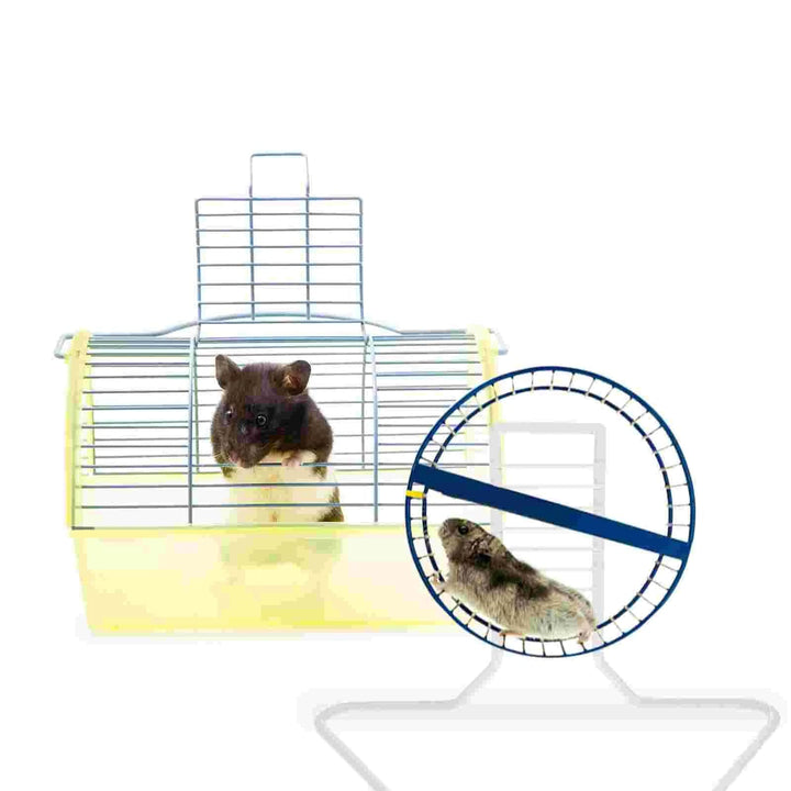 Metal Brackets Running Wheel Support Hamster Syrian Exercise White Iron Small Pet Stand | Stornfield