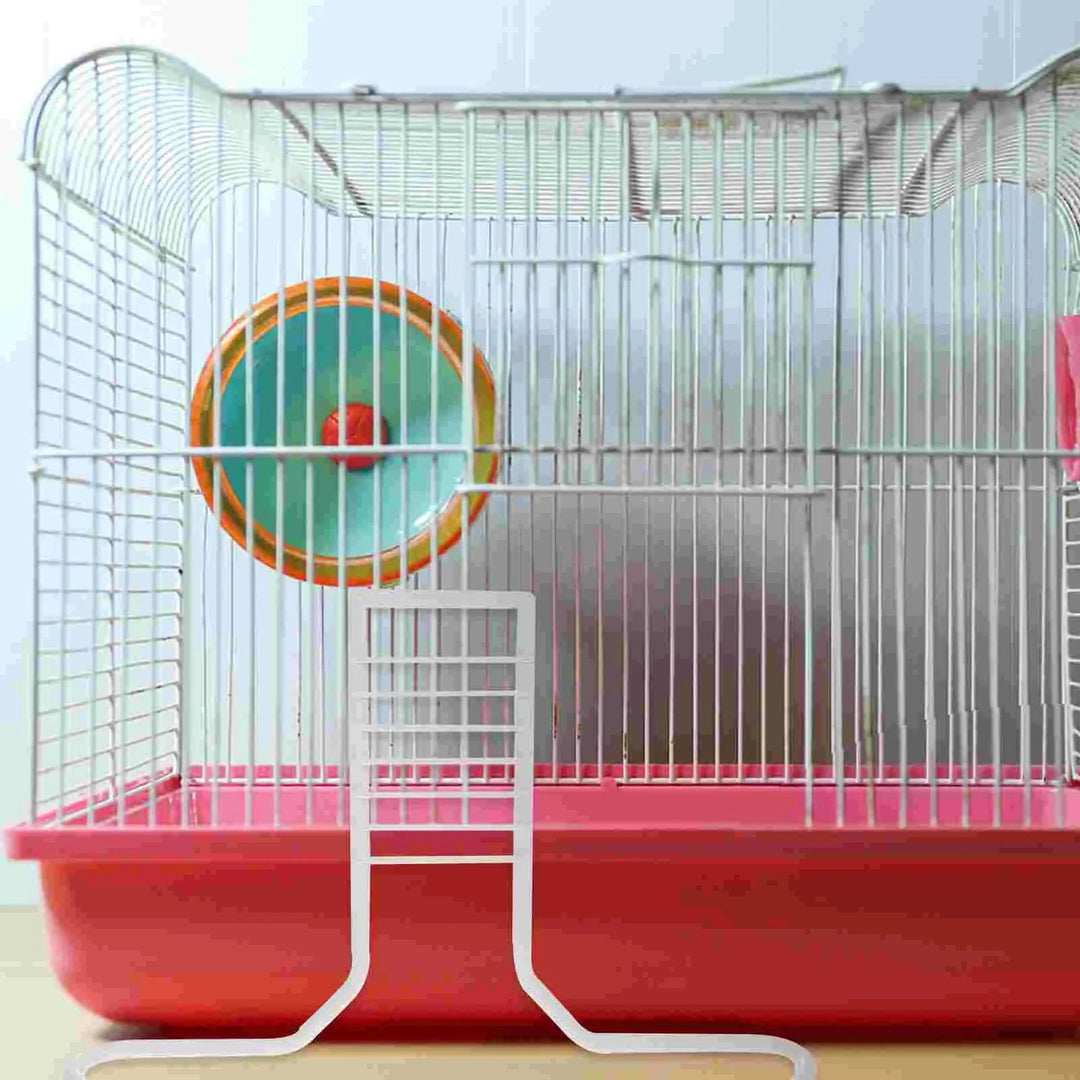 Metal Brackets Running Wheel Support Hamster Syrian Exercise White Iron Small Pet Stand | Stornfield