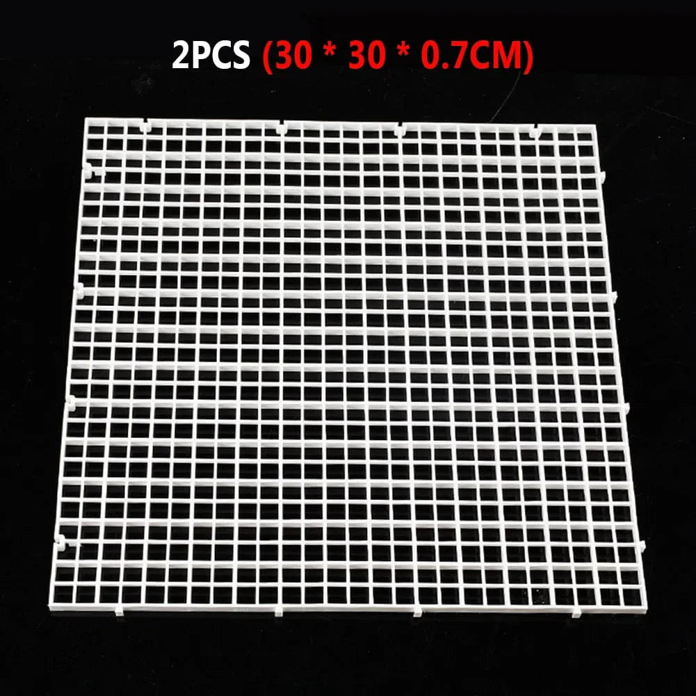 2pcs Gravel Grid Isolation Board Aquarium Separator Free Cut Fish Tank Divider Filtration Net Cleaning Tool Replacement Parts | Stornfield