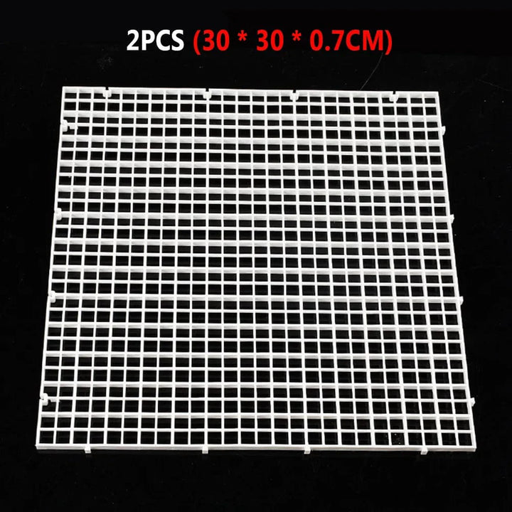 2pcs Gravel Grid Isolation Board Aquarium Separator Free Cut Fish Tank Divider Filtration Net Cleaning Tool Replacement Parts | Stornfield