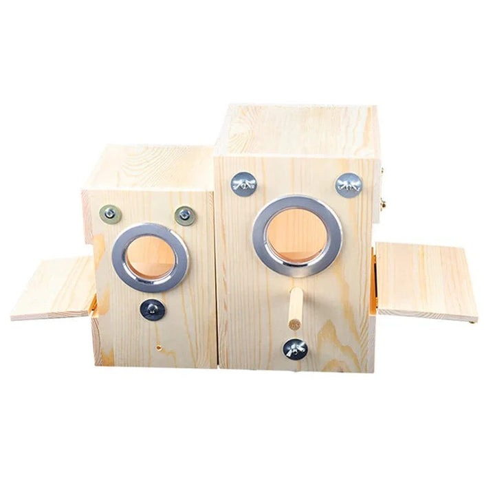 Wood Bird House Nest Birds Breeding Box Bird Parrot Breeding Decorative Cages Pet Accessories Home Balcony Decoration | Stornfield