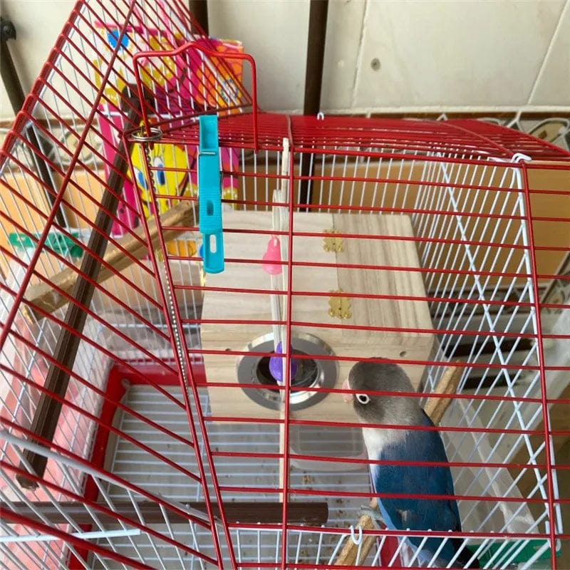 Wood Bird House Nest Birds Breeding Box Bird Parrot Breeding Decorative Cages Pet Accessories Home Balcony Decoration | Stornfield