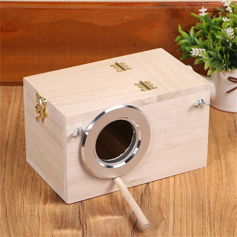 Wood Bird House Nest Birds Breeding Box Bird Parrot Breeding Decorative Cages Pet Accessories Home Balcony Decoration | Stornfield