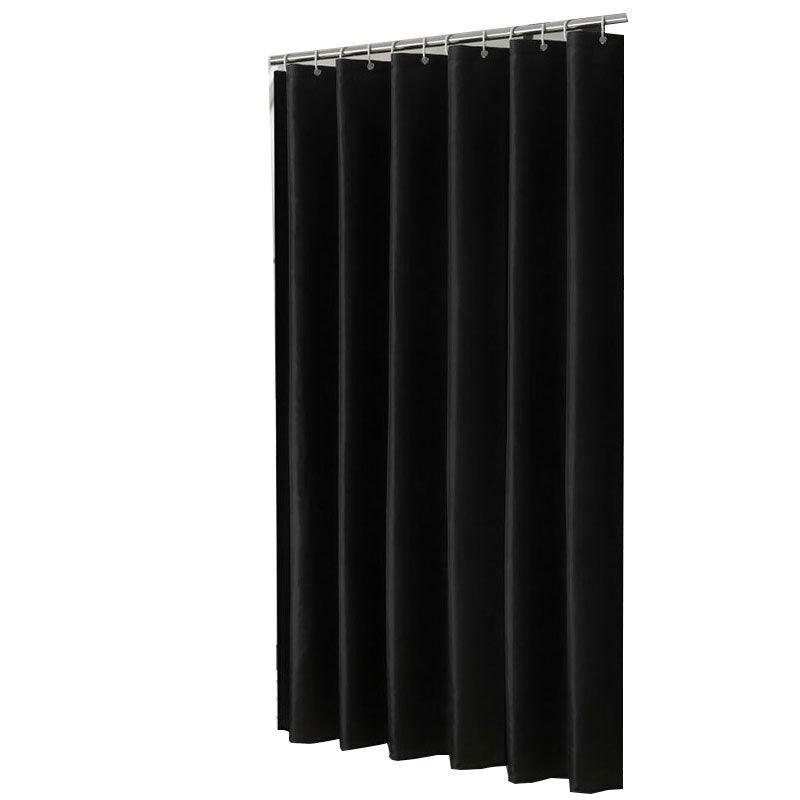 Stornfield | Waterproof black polyester shower curtain with various size options