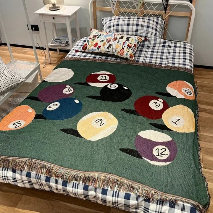 Pool Game Inspired Throw Blanket | Stornfield