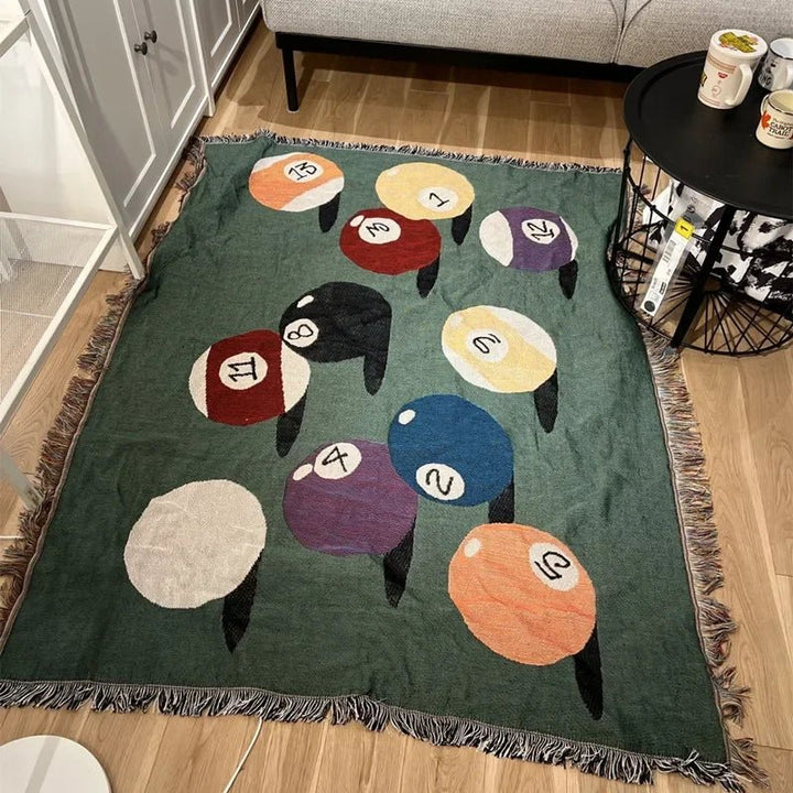 Pool Game Inspired Throw Blanket | Stornfield