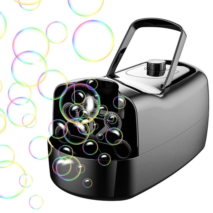 Stornfield | Portable Bubble Machine with 2 Speeds Hand Grip 3000-4000 Bubbles per Minute Plug-powered Battery-powered
