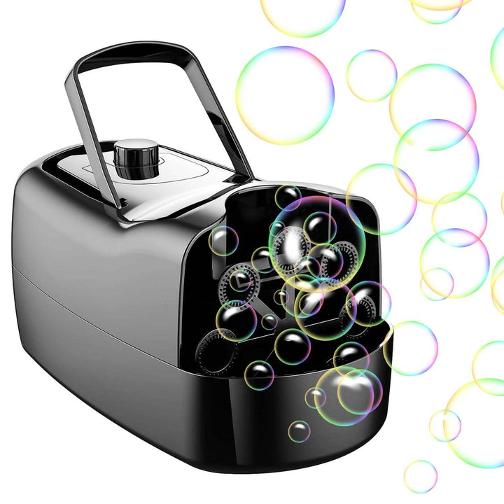 Stornfield | Portable Bubble Machine with 2 Speeds Hand Grip 3000-4000 Bubbles per Minute Plug-powered Battery-powered