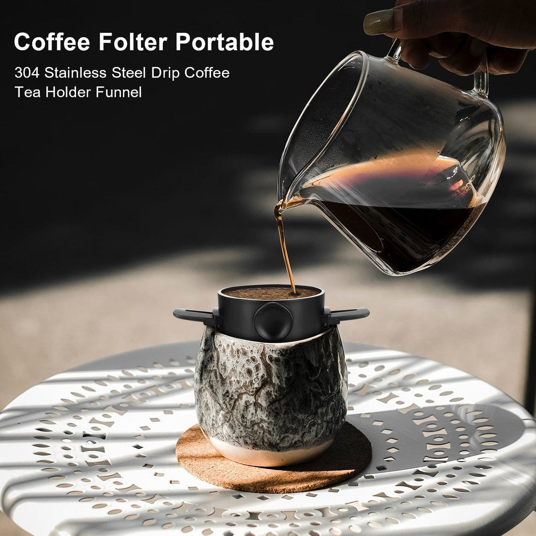 Portable Foldable Coffee Filter Stainless Steel Reusable Coffee Funnel | Stornfield