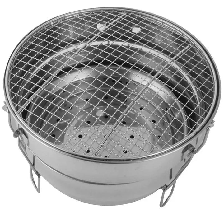 Portable Outdoor BBQ Grill Stainless Steel Fire Pit Charcoal Grill Burner | Stornfield