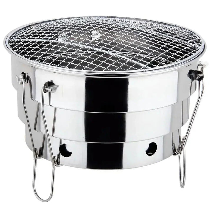 Portable Outdoor BBQ Grill Stainless Steel Fire Pit Charcoal Grill Burner | Stornfield