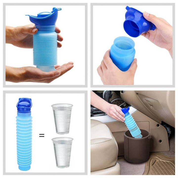Stornfield | Mobile Urinal FlexRelief | Telescopic & Foldable | For Women & Children | 750 ml Capacity