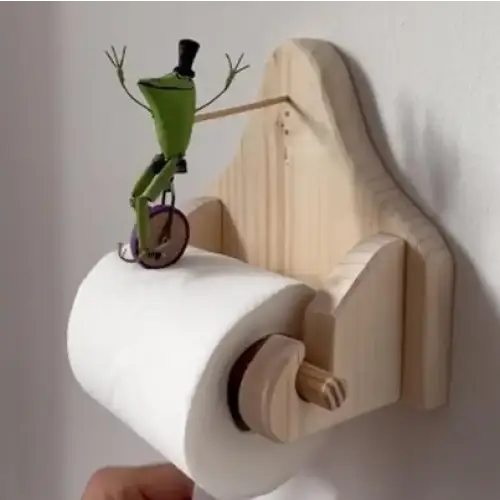 Stornfield | Original Frog Toilet Paper Holder on Bike