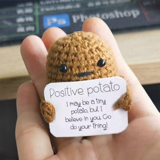 Funny Gift Knitted Positive Potato Stornfield