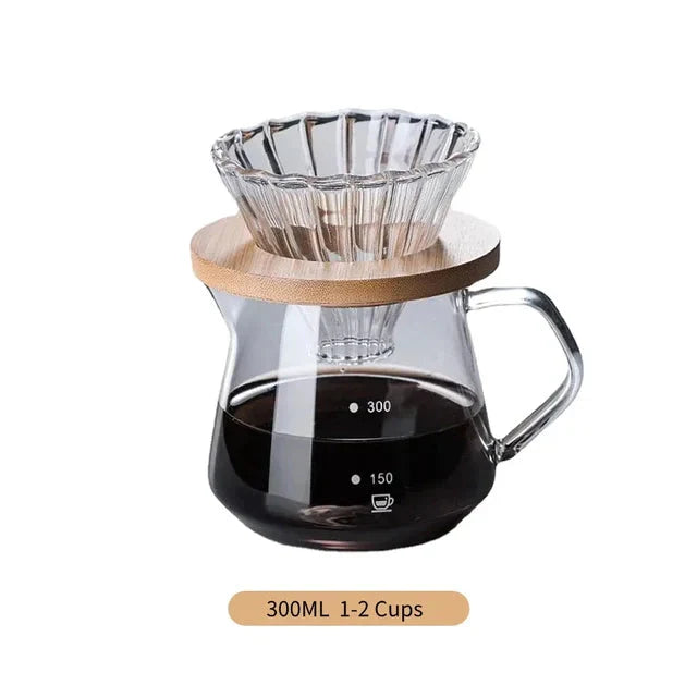 Pour Over Coffee Maker Set Glass Carafe Coffee with Glass Coffee Filter | Stornfield