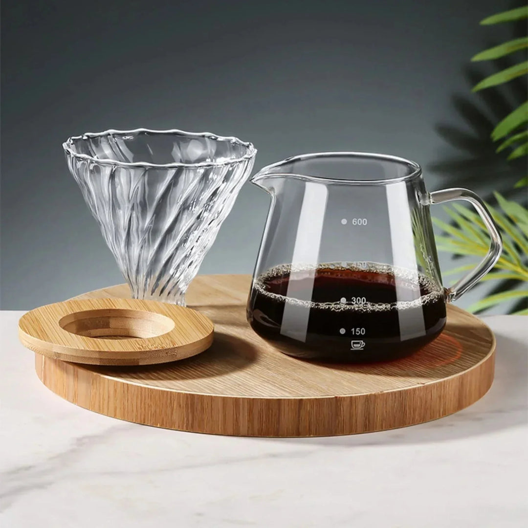 Pour Over Coffee Maker Set Glass Carafe Coffee with Glass Coffee Filter | Stornfield