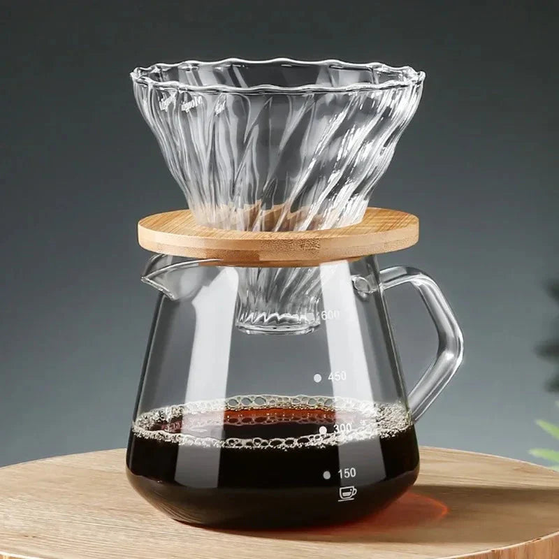 Pour Over Coffee Maker Set Glass Carafe Coffee with Glass Coffee Filter | Stornfield