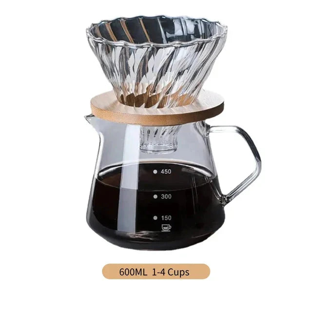 Pour Over Coffee Maker Set Glass Carafe Coffee with Glass Coffee Filter | Stornfield