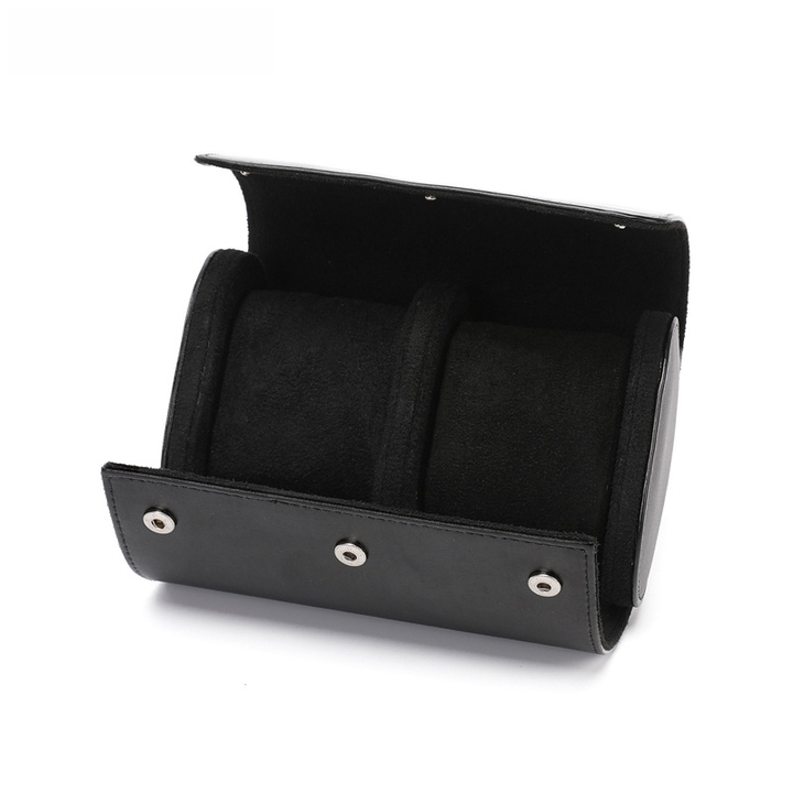 Stornfield | 3-Slot Vintage Leather Men's Watch Case for Travel