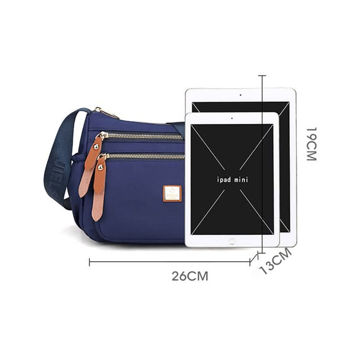 Stornfield | Lightweight Nylon Shoulder Bag with Pockets