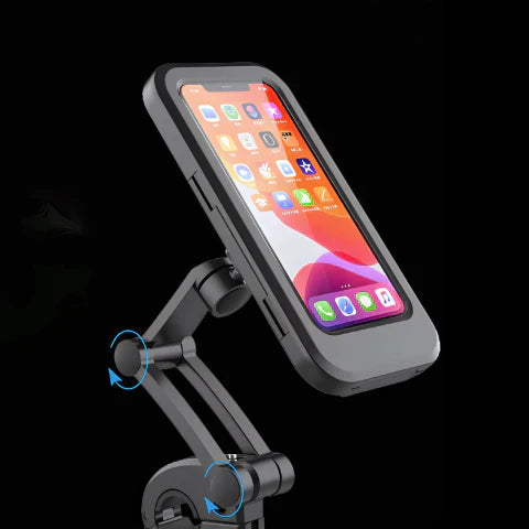 SafeRide Waterproof Phone Holder – 360° Rotatable for Bike and Rainy Weather | Stornfield