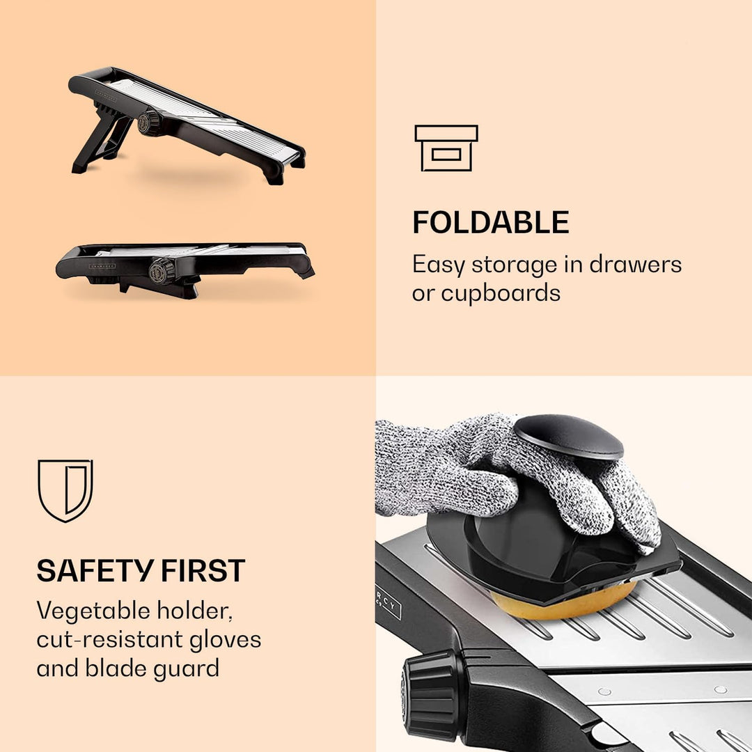 Stornfield | Premium food slicer with cut-resistant gloves