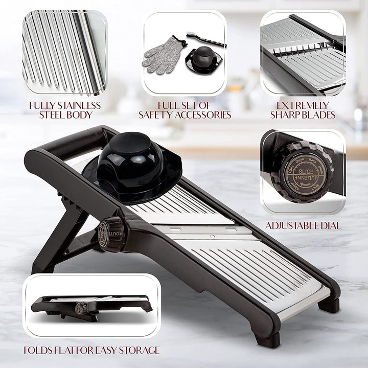 Stornfield | Premium food slicer with cut-resistant gloves