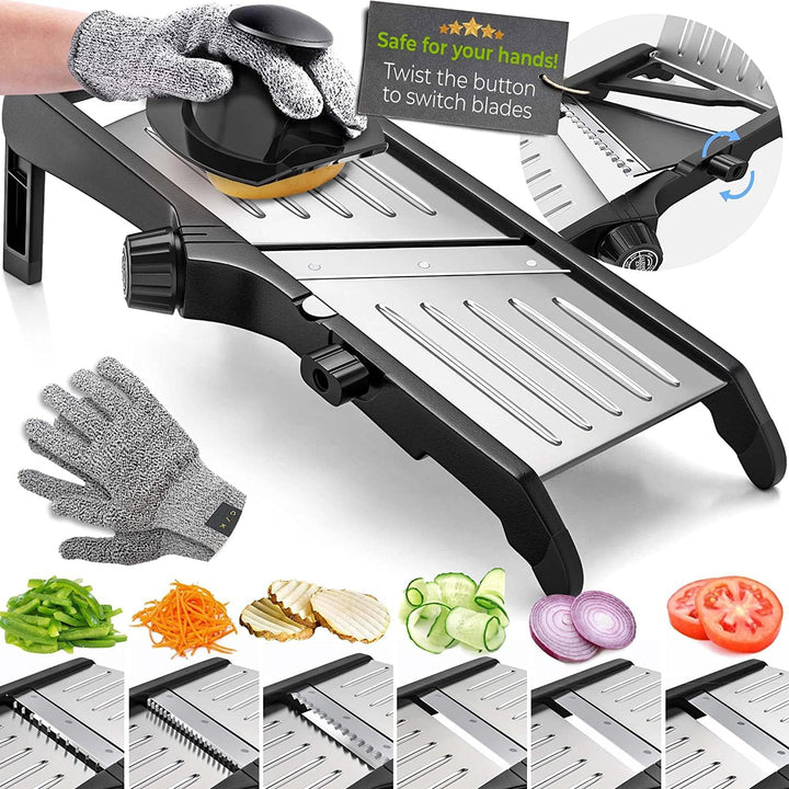 Stornfield | Premium food slicer with cut-resistant gloves
