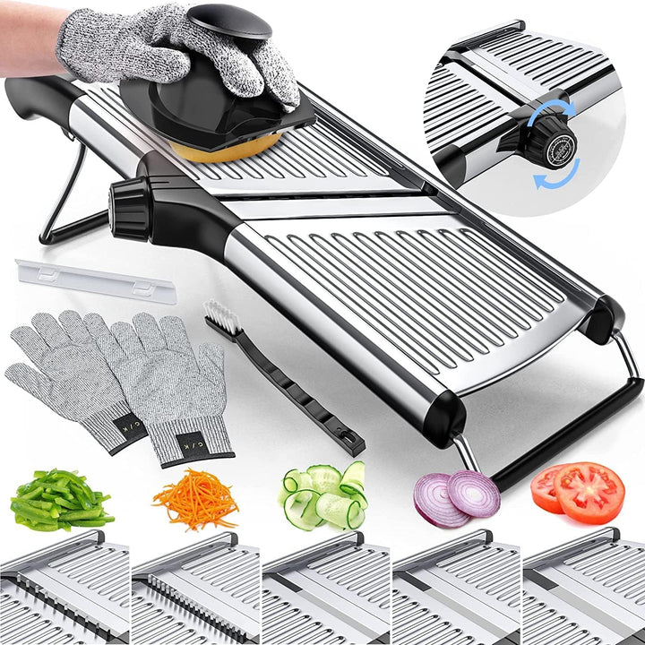 Stornfield | Premium food slicer with cut-resistant gloves