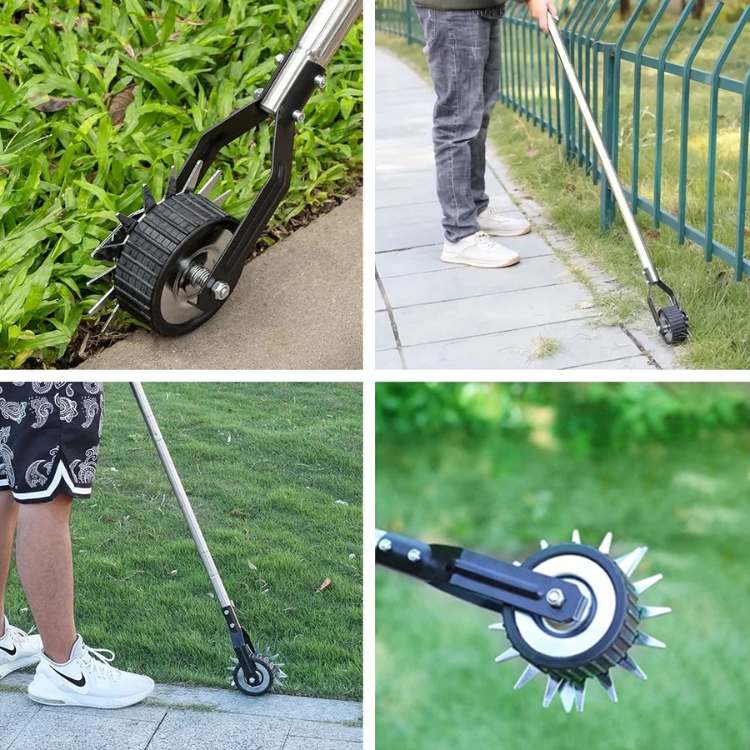 Manual lawn edge trimmer with roller | Stornfield