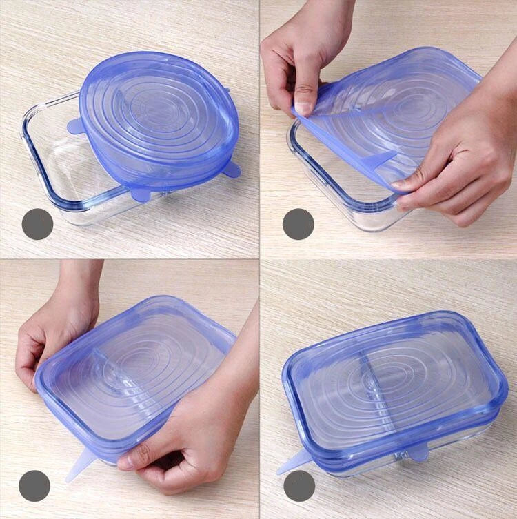 EcoLid - 6 Reusable and Stretchable Silicone Tank Lids | Stornfield