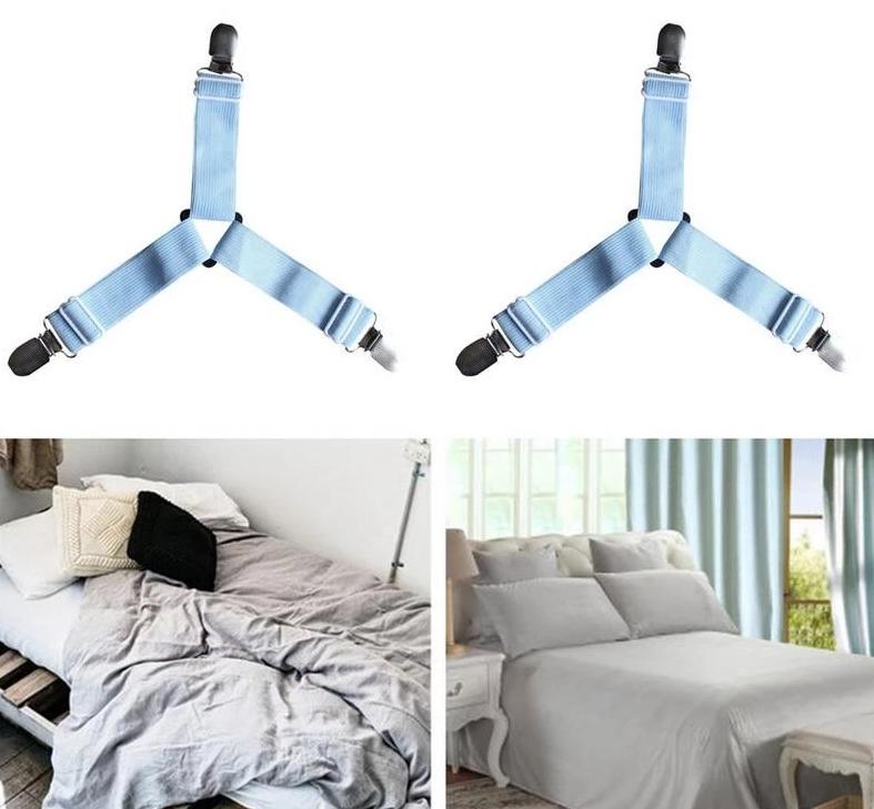 HoldTight - 4 Piece Elastic Bed Sheet Clips | Stornfield