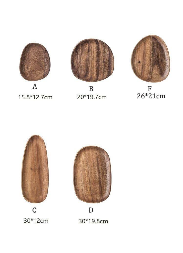 Irregular Natural Wood Plates | Stornfield