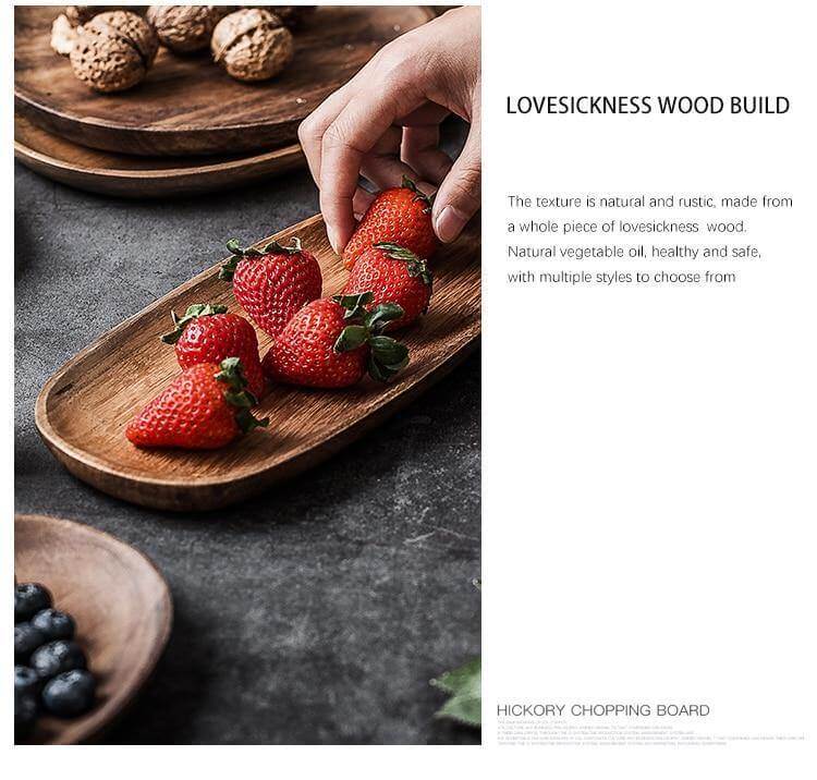 Irregular Natural Wood Plates | Stornfield