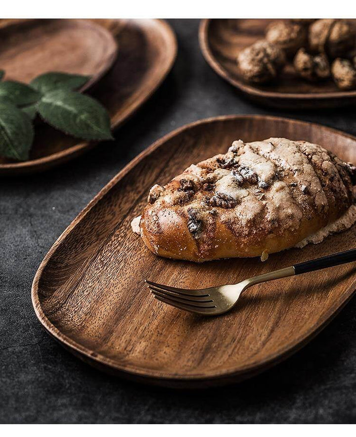 Irregular Natural Wood Plates | Stornfield