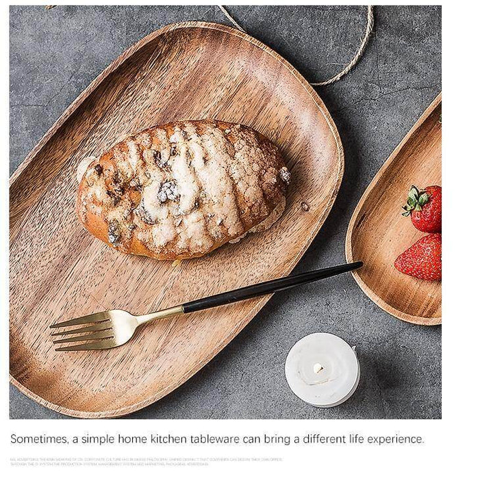 Irregular Natural Wood Plates | Stornfield