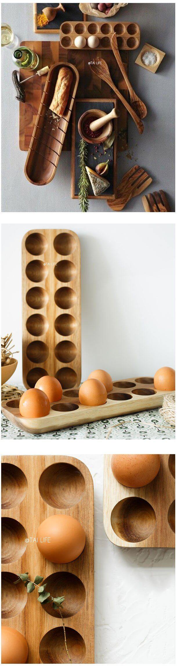 Wooden Japanese Style Egg Storage Box | Stonrfield