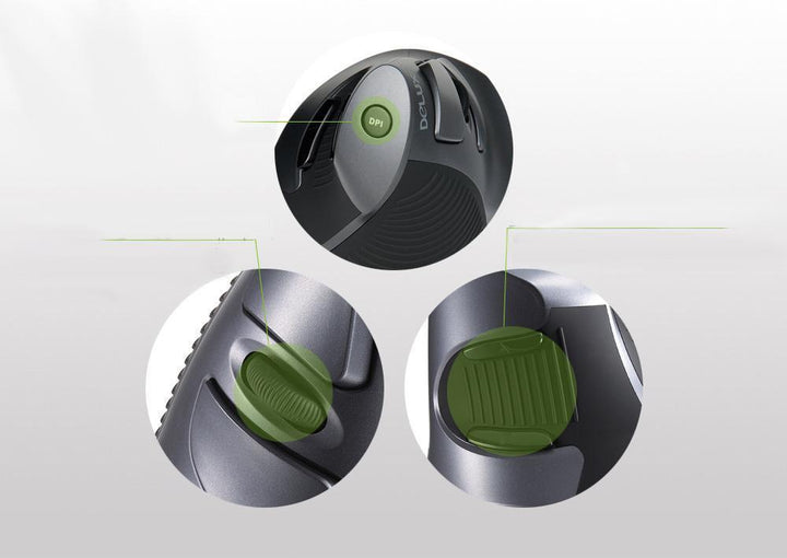 Ergonomic Wireless Vertical Mouse with 6 Buttons | Stornfield
