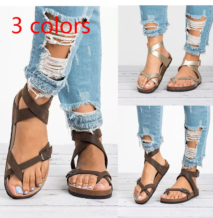 Stornfield | Leather Flat Sandals