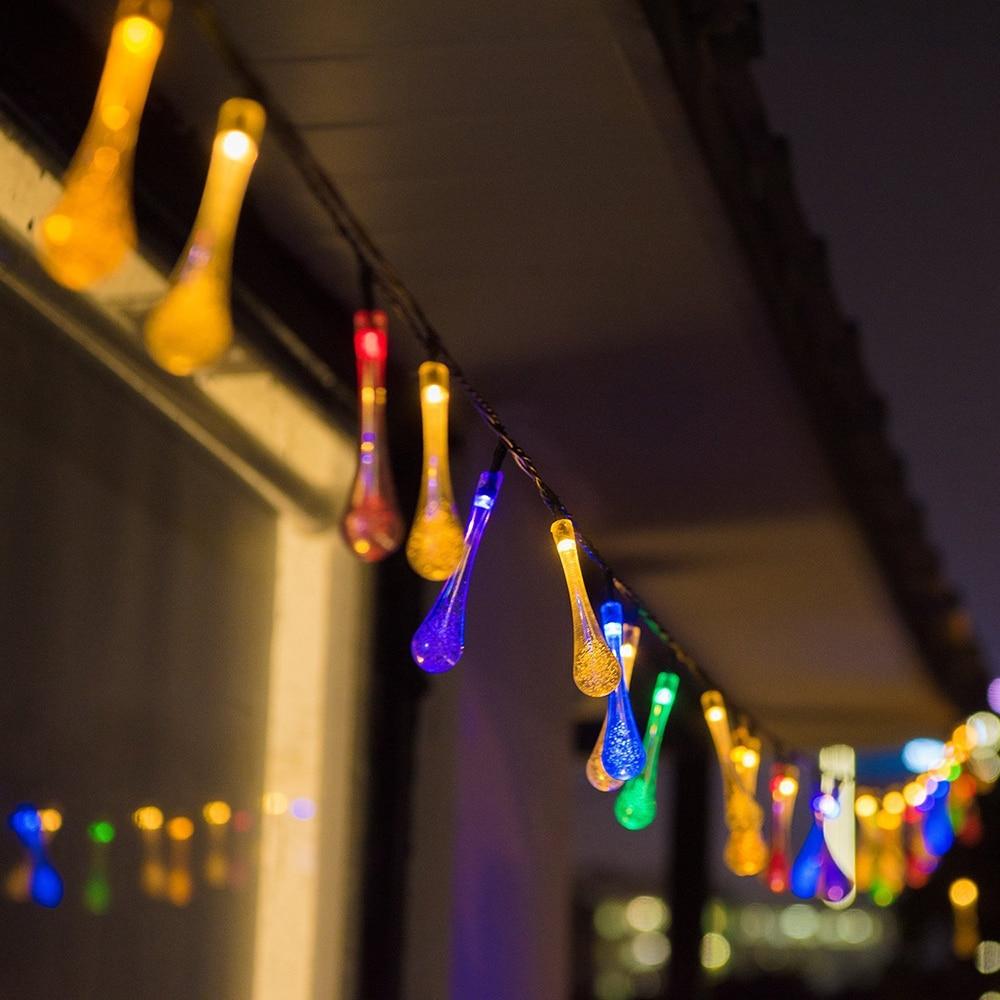 Stornfield | LumiDew Solar String Lights | Solar LED String Lights for Garden & Patio | Warm White, White, and Multicolor