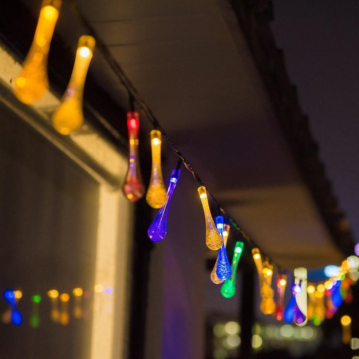 Stornfield | LumiDew Solar String Lights | Solar LED String Lights for Garden & Patio | Warm White, White, and Multicolor