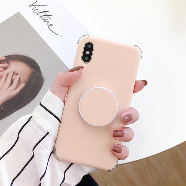 Candee - Matte silicone case for iPhone with ring | Stornfield