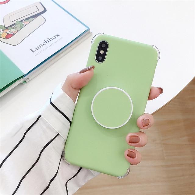 Candee - Matte silicone case for iPhone with ring | Stornfield