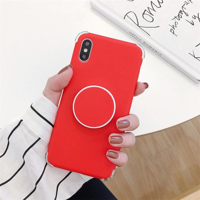 Candee - Matte silicone case for iPhone with ring | Stornfield