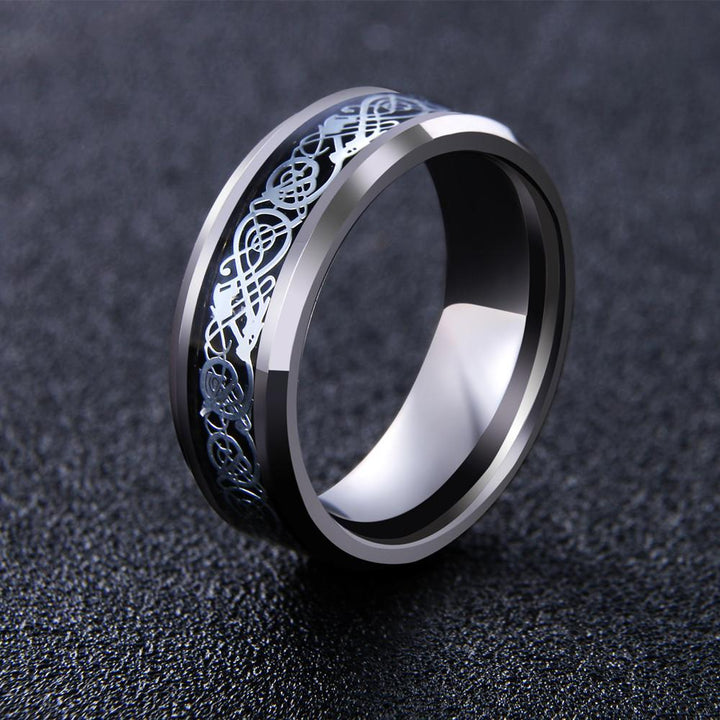 Dragon's Breath - Steel Viking Ring | Stornfield