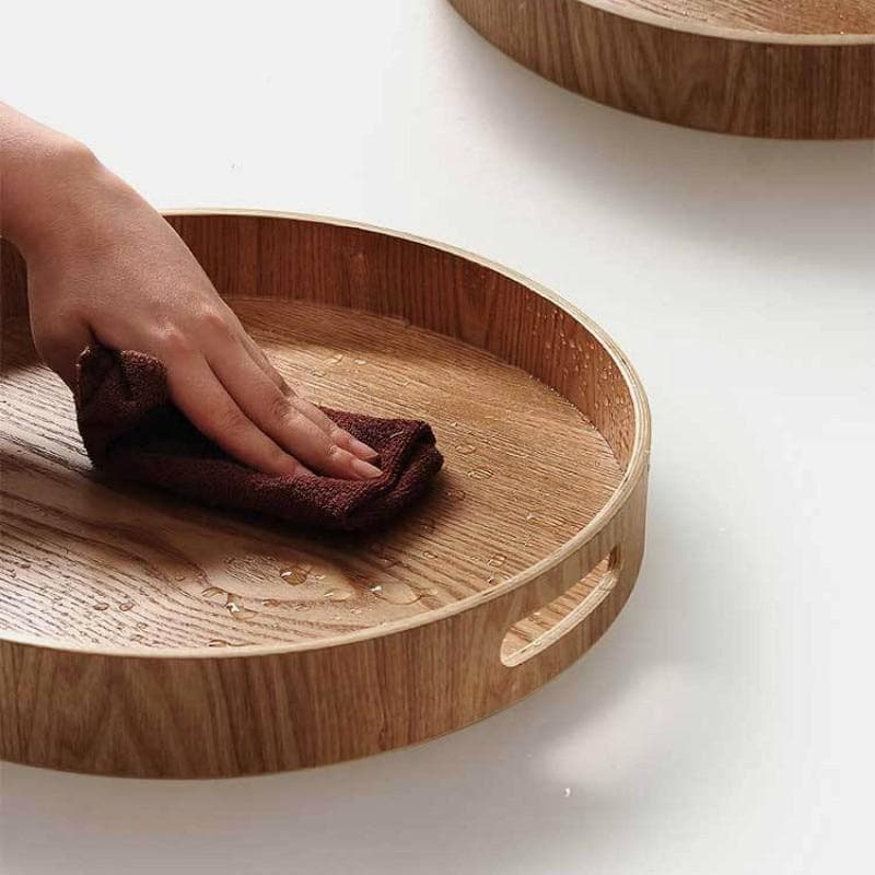 Stornfield | Thin Wooden Round Serving Trays