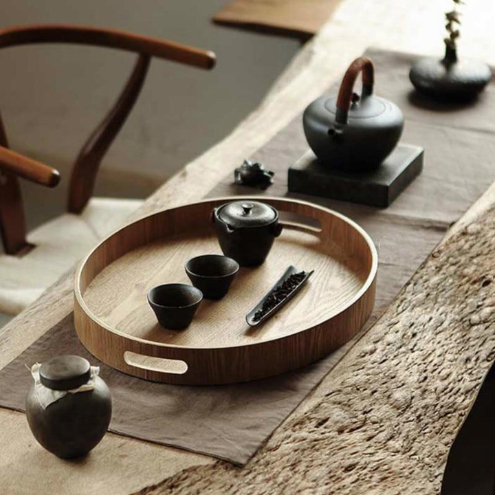 Stornfield | Thin Wooden Round Serving Trays
