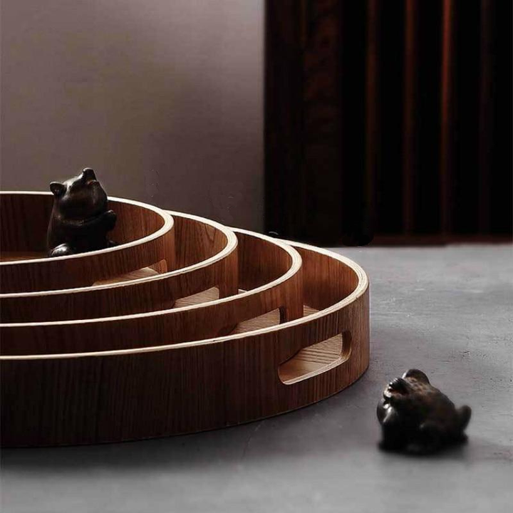 Stornfield | Thin Wooden Round Serving Trays