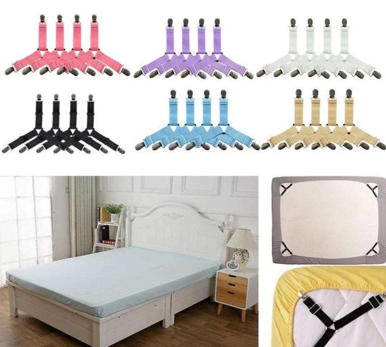 HoldTight - 4 Piece Elastic Bed Sheet Clips | Stornfield